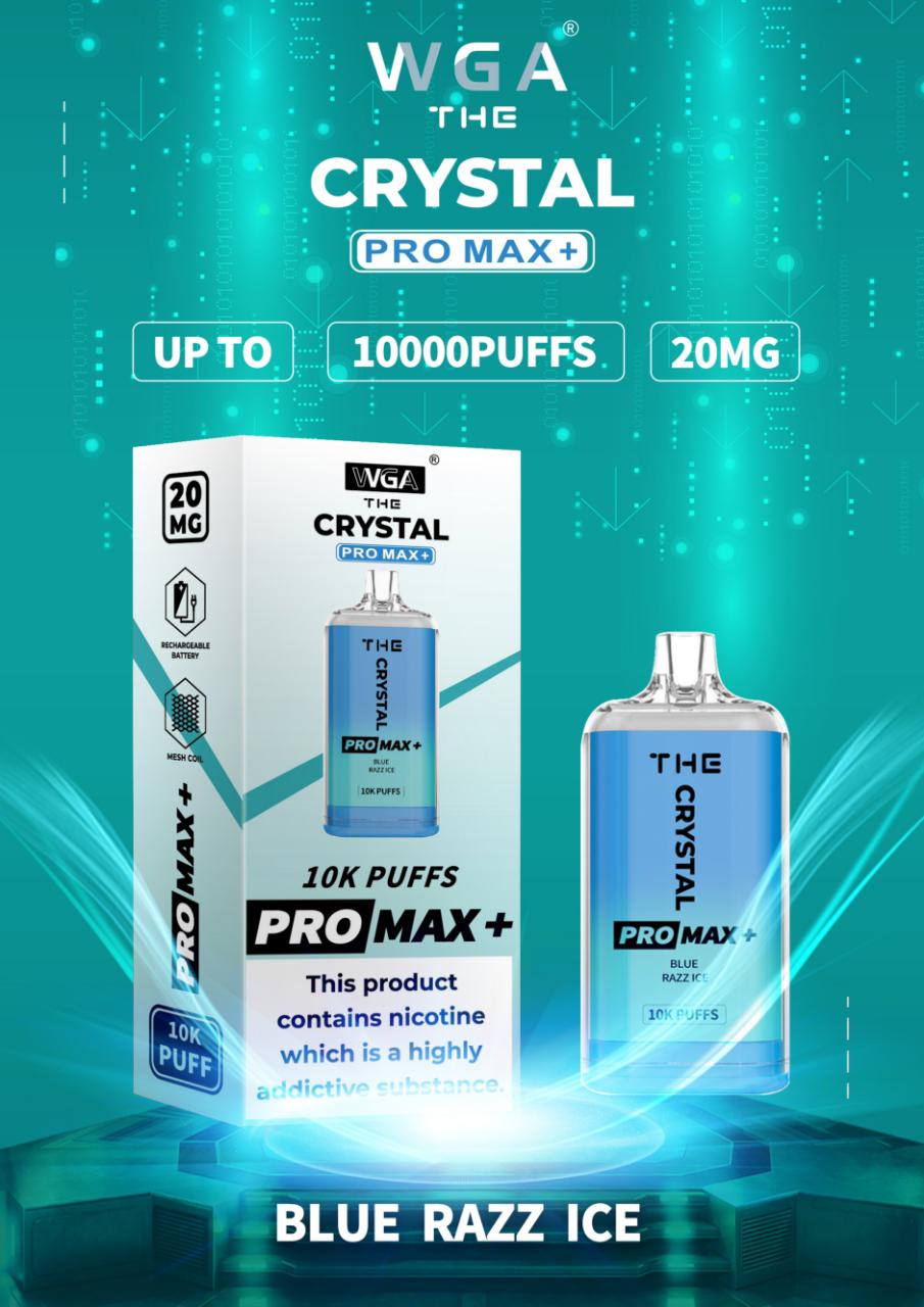 The Crystal Pro Max + 10000 Disposable Vape Pod