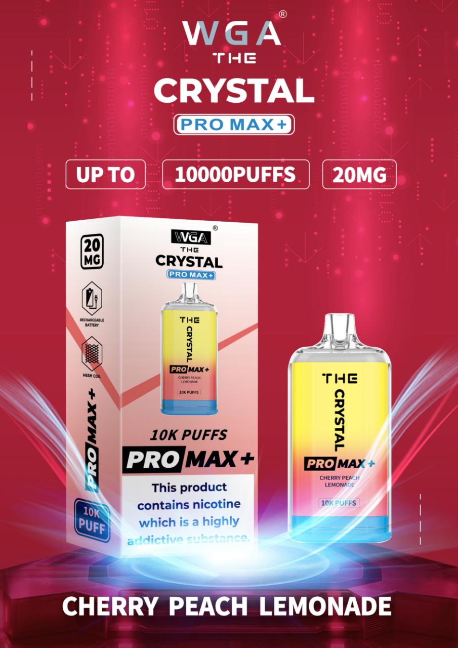 The Crystal Pro Max + 10000 Disposable Vape Pod