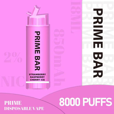 Prime Bar 8000 Disposable Vape Pod Device Pack of 10