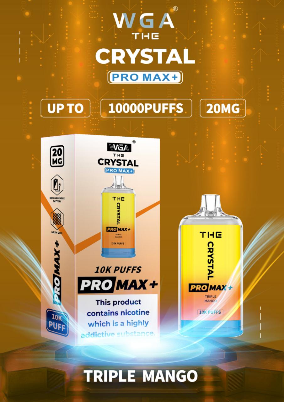 The Crystal Pro Max + 10000 Disposable Vape Pod