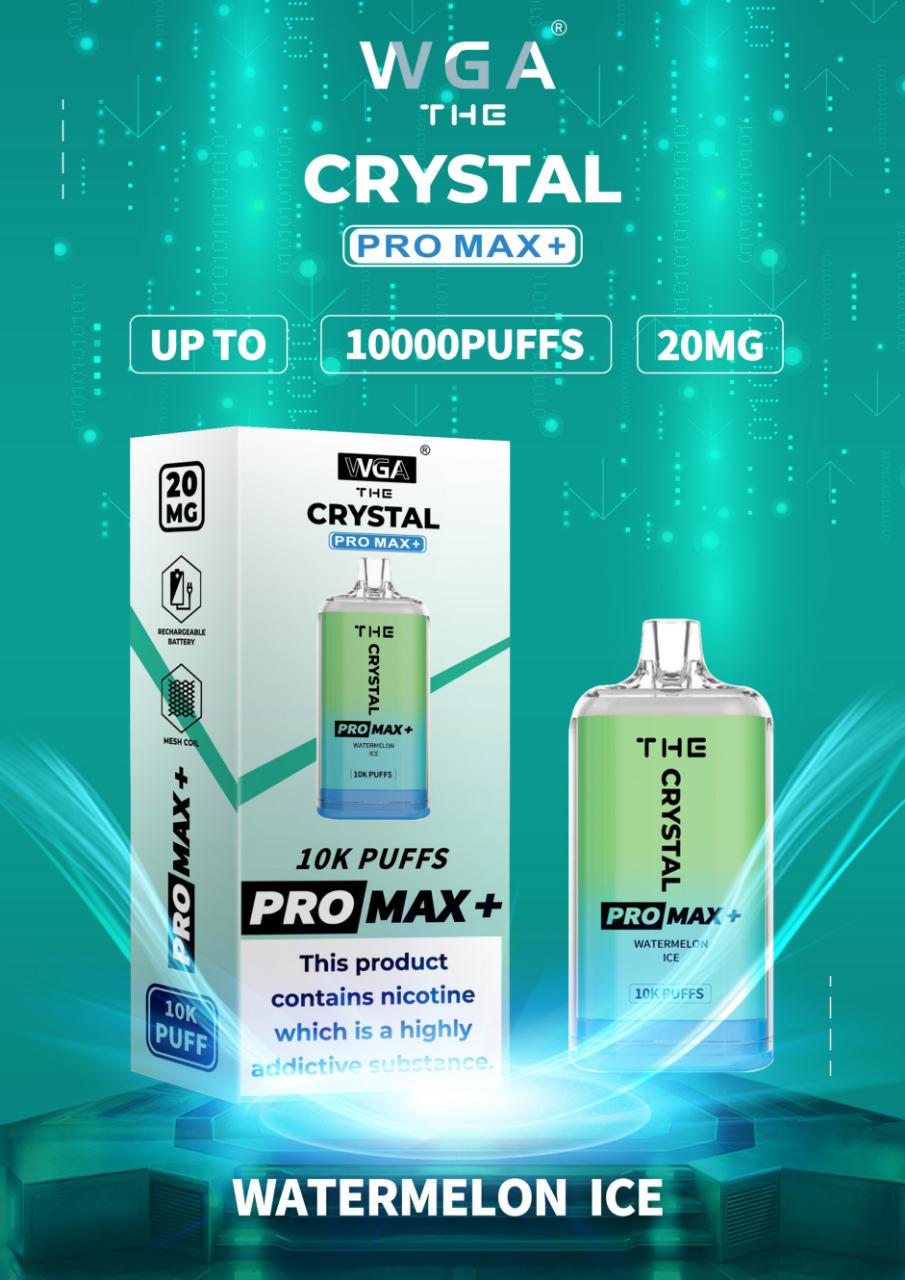 The Crystal Pro Max + 10000 Disposable Vape Pod