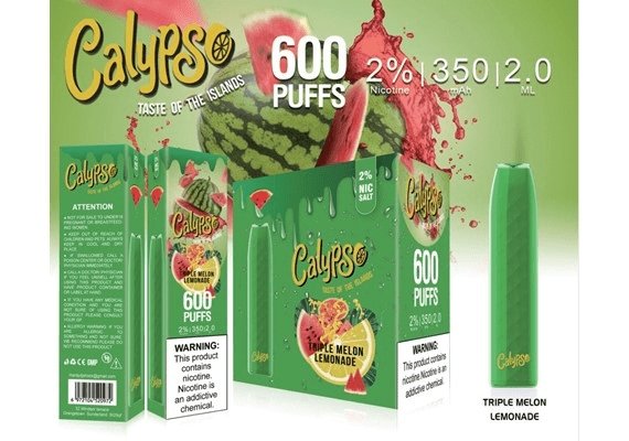 Calypso Bar 600 puffs Disposable Vape pod device - 20mg - #Simbavapes#