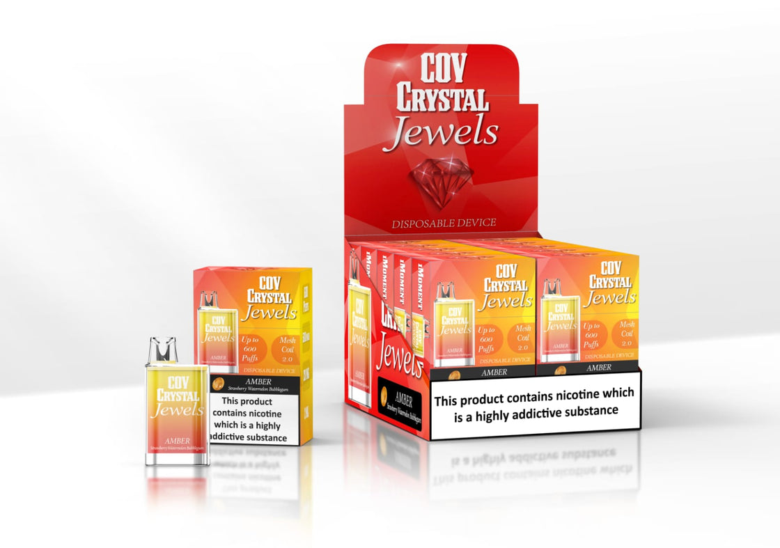 COV Crystal Jewels 600 Puff Disposable Vape Pod - 20mg - #Simbavapes#