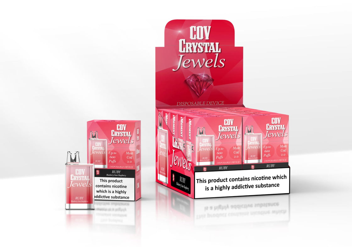 COV Crystal Jewels 600 Puff Disposable Vape Pod - 20mg - #Simbavapes#