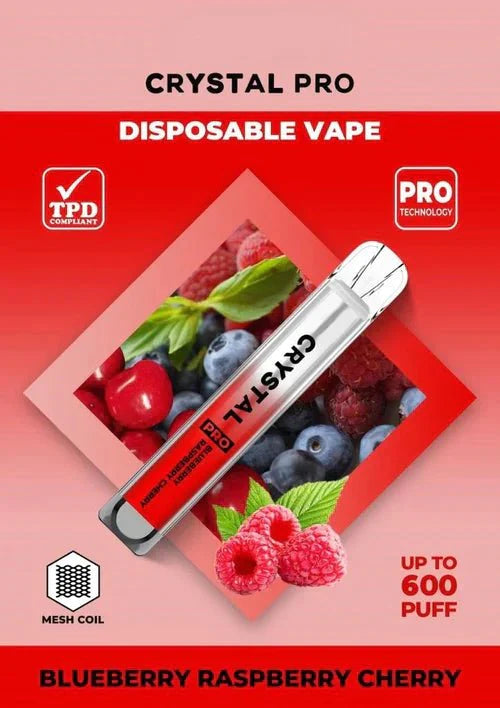 Crystal Pro Bar 600 Puffs Disposable Vape- pack of 10 - simbavapes