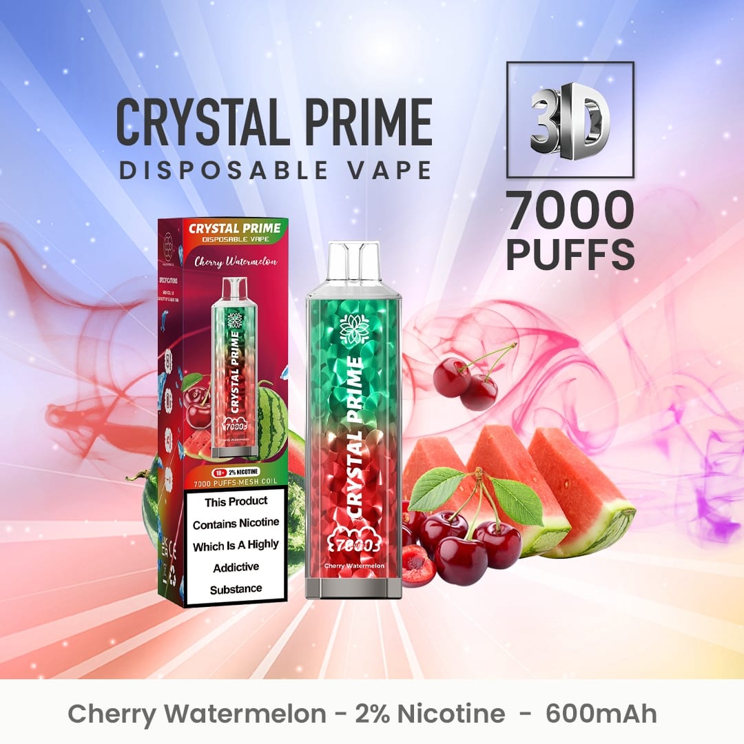 Crystal Prime 7000 Disposable Vape Puff Pod Device (Pack of 10)